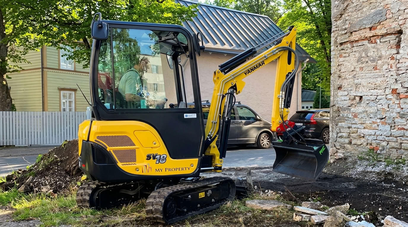YANMAR SV18 — Мини-экскаватор